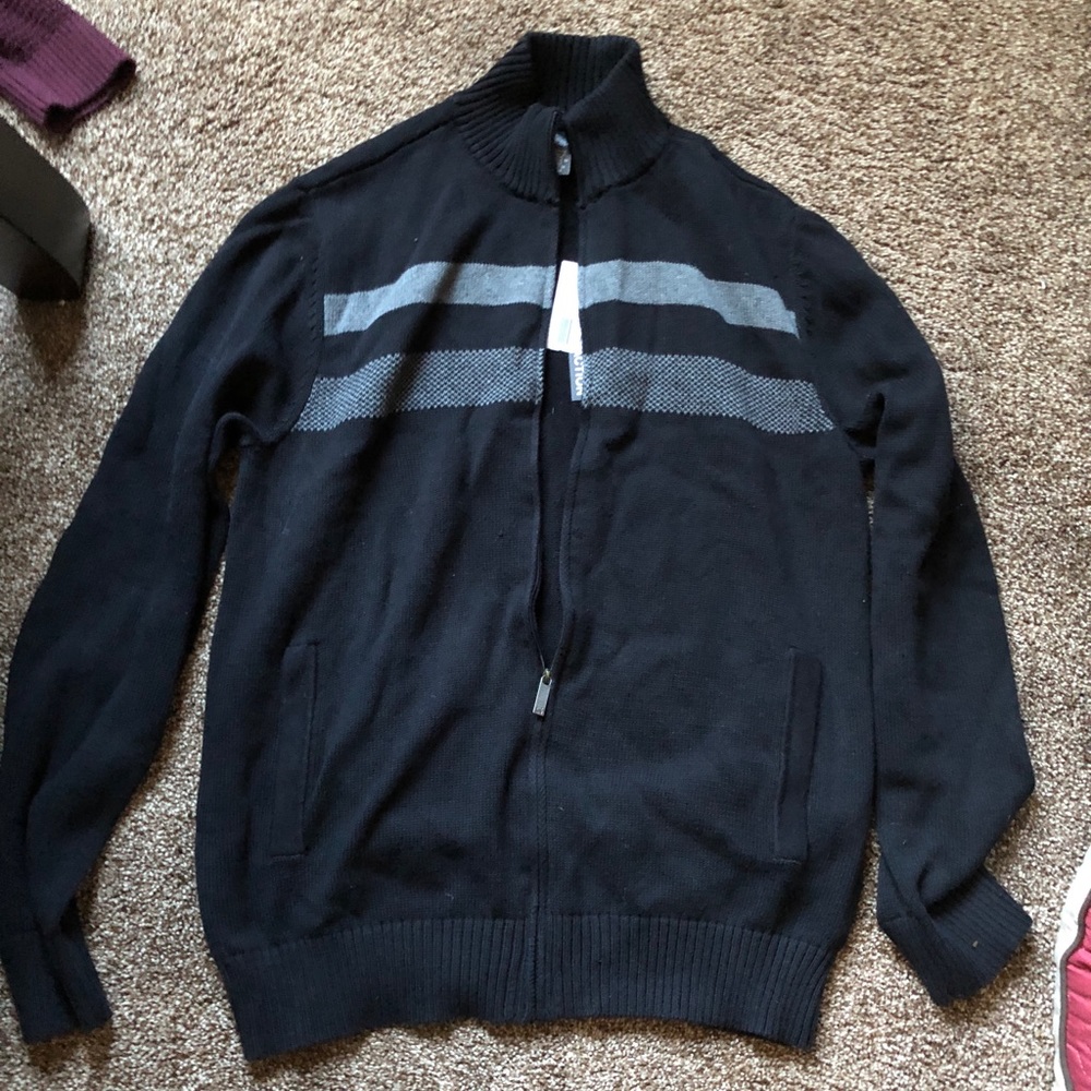 Kenneth Cole Full Zip Sweater Size Large